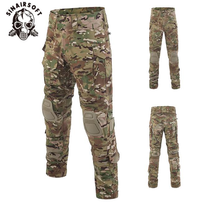 SINAIRSOFT G3 Combat Pants With Knee Pad Airsoft Tactical Gen3 Trousers  Large