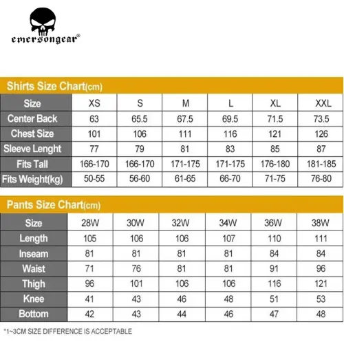 EMERSONGEAR New Outdoor Frogman Hunting Battle Set Tactical Men's Combat Training Clothing G4 Waterproof and Durable Frogman Battle T-shirt/Pants