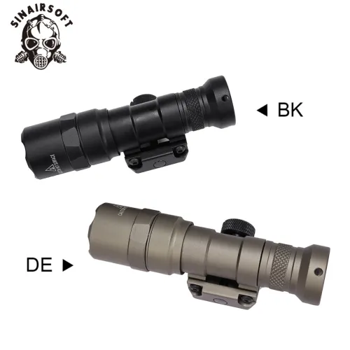 SINAIRSOFT Tactical  400 Lumens LED Flashlight Scout Lights Lamp Airsoft Rail Mount