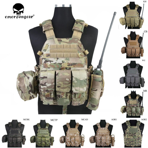 EMERSONGEAR LBT6094A Tactical Vest With Mag Pouch Molle Chest Rig Vest Airsoft Paintball Combat Vest EM7440