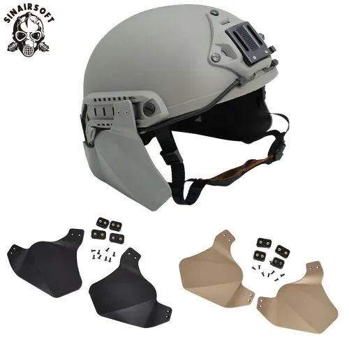 Airsoft Helmet Up-Armor Side Cover For Fast IBH/Mich 2000/ACH Helmet Rail  Combat Ear Protection Helmet Ear-Bezel FMA