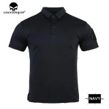 EMERSONGEAR Blue Label Mens Polo Shirt T-shirt Tactical Quick Dry Outdoor Casual Sports Hunting Cycling Hiking Tops Camping