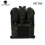 EMERSONGEAR V5 PC Tactical Back Panel Banger Pouch Zip-on Multi-fit GP Pocket Retention Flap FCPC Plate Carrier Assault Hunting