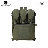 EMERSONGEAR V5 PC Tactical Back Panel Banger Pouch Zip-on Multi-fit GP Pocket Retention Flap FCPC Plate Carrier Assault Hunting