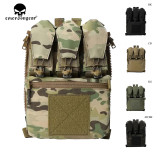 EMERSONGEAR V5 PC Tactical Back Panel Banger Pouch Zip-on Multi-fit GP Pocket Retention Flap FCPC Plate Carrier Assault Hunting