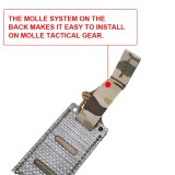 SINAIRSOFT Tactical 500D Nylon 8 Layer Tegris® Thermoplastic 9mm Elastic Pistol Single Mag Pouch Magazine Molle Holster Hunting Airsoft