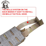 SINAIRSOFT Tactical 500D Nylon 8 Layer Tegris® 5.56/7.62 AR M4 Mag Pouch Laser Cut Carrier Molle Pouch Holder Single Magazine Airsoft Gear