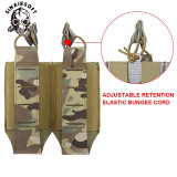 SINAIRSOFT Tactical 500D Nylon 8 Layer Tegris® 5.56/7.62 AR M4 Double Mag Pouch Laser Cut Carrier Molle Pouch Holder Magazine Airsoft Gear