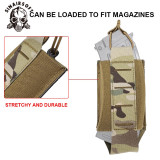 SINAIRSOFT Tactical 500D Nylon 8 Layer Tegris® 5.56/7.62 AR M4 Mag Pouch Laser Cut Carrier Molle Pouch Holder Single Magazine Airsoft Gear