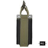 SINAIRSOFT Tactical 500D Nylon 8 Layer Tegris® Thermoplastic 9mm Elastic Pistol Single Mag Pouch Magazine Molle Holster Hunting Airsoft