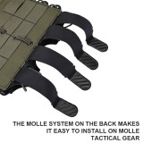 SINAIRSOFT Tactical Double 5.56/7.62 Magazine Pouch MOLLE Mag Carrier Holder Laser Cut