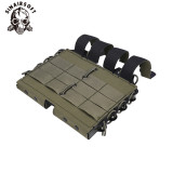 SINAIRSOFT Tactical Double 5.56/7.62 Magazine Pouch MOLLE Mag Carrier Holder Laser Cut