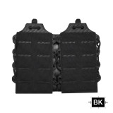 SINAIRSOFT Tactical Double 5.56/7.62 Magazine Pouch MOLLE Mag Carrier Holder Laser Cut