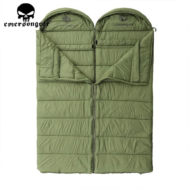 EMERSONGEAR Tactical Envelope Polar Sleeping Bag Outdoor Nylon Travel Camping Portable Spliceable Warm Sleeping Bag