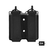 SINAIRSOFT Tactical Pistol 9mm Double Magazine Pouch Elastic Mag MOLLE Tegris Carrier Pouch