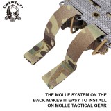 SINAIRSOFT Tactical Pistol 9mm Double Magazine Pouch Elastic Mag MOLLE Tegris Carrier Pouch