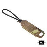 SINAIRSOFT Tactical Zipper Pulls Hook And Loop Backpack Zipper Puller Tab Handle Cord Molle 500D Nylon Laser Cut Hunting Bag Accessories
