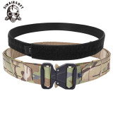 SINAIRSOFT Tactical Metal Buckle 2  Belt Quick Release Laser MOLLE Combat Belts