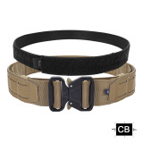 SINAIRSOFT Tactical Metal Buckle 2  Belt Quick Release Laser MOLLE Combat Belts