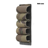 SINAIRSOFT Tactical 5 Rounds 12 Gauge Shotgun Ammo Pouch Hanging Molle  Hunting Gun Carrier Holder Bullet Cartridge Accessories