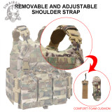 SINAIRSOFT Tactical Military Vest Quick Release Molle Airsoft Combat Assault Plate Carrier