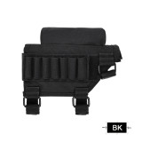 SINAIRSOFT Adjustable Tactical Butt Stock Rifle Cheek Rest Pouch Bullet Holder Nylon Riser Pad Ammo Cartridges Bag For . 300. 308 Winmag