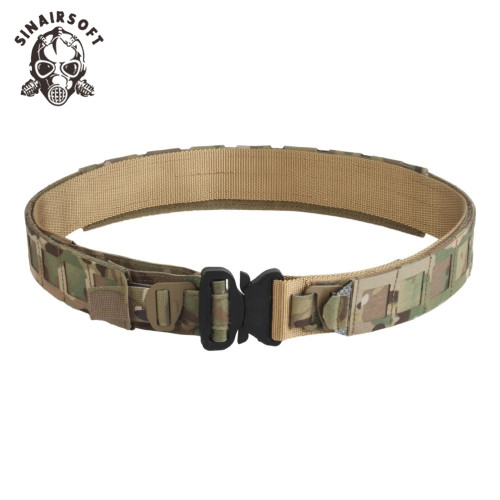SINAIRSOFT Tactical Molle Belt for Men Hunting Sport Combat Training Dual-Use Quick Release War Game Paintball Airsoft Gear EDC