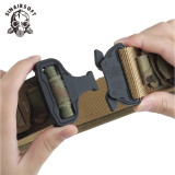 SINAIRSOFT Tactical Molle Belt for Men Hunting Sport Combat Training Dual-Use Quick Release War Game Paintball Airsoft Gear EDC