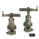 SINAIRSOFT Tactical Headset Rail Mount 360° Rotation For TAC3/C Series Headset Bracket Adapter Fit OPS Core ARC Wendy M-LOK Helmet