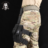 SINAIRSOFT Tactical Drop Leg Magazine Pouch Triple Mag Holder Quick Release Clip Thigh Bag