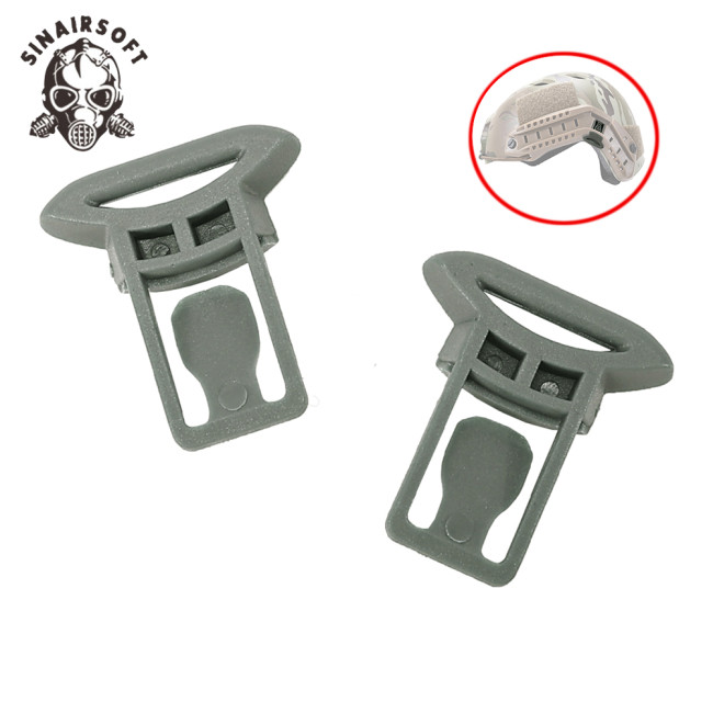 SINAIRSOFT 2pcs Tactical Helmet Goggle Eyeglasses Hook Helmet Side Rail Install Accessories