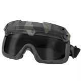 SINAIRSOFT Tactical Split Anti-Fog Safety Goggles For ARC Helmet Guide Rail Glasses Airsoft