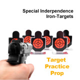 SINAIRSOFT 6 pcs Metal Airsoft Pistol Practice Silhouette Shooting Aim Target for BB Pellet