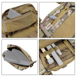 SINAIRSOFT Tactical Chest Rig Combat Vest MOLLE Carrier w/ Rifle Pistol Magazine Pouch 500D