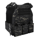 SINAIRSOFT Tactical Vest With Quick Release Laser Cut Triple Magazine