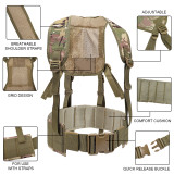 SINAIRSOFT Outdoor Tactical Chest Rig Adjustable Padded Modular Vest Mag Pouch Magazine Holder Bag Platform Tactical Vest