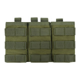 SINAIRSOFT Tactical Molle Triple Magazine Pouch Open Top 5.56 7.62 Rifle Mag Holder Airsoft