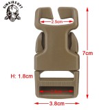 SINAIRSOFT Plastic Buckle 1 Inch SRB Quick Release Safety Buckle Outdoor MOLLE Vest PALS Webbing Adjusting Buckle