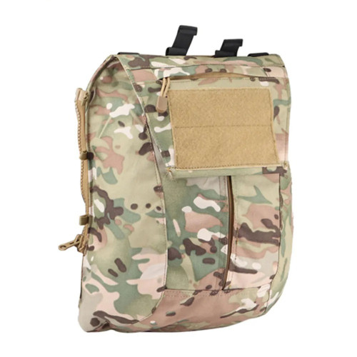SINAIRSOFT Tactical Zip-on Panel Pack Airsoft Molle Plate Carrier Zipper-on Backpack Nylon Bag For AVS JPC 2.0 CPC Vest