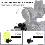 SINAIRSOFT Airsoft Paintball Lens Protector Sight Scope Cover Shield For Rifle Rail Scope