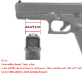 SINAIRSOFT Tactical Aluminum Pistol Picatinny Laser Rail Scope Mount Base for Airsoft Glock