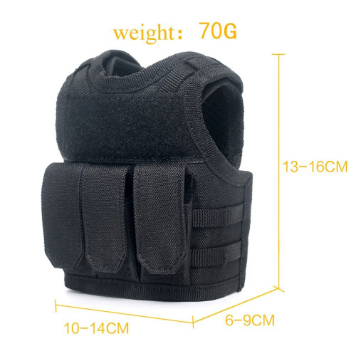 SINAIRSOFT  Tactical Premium Beer  Molle Mini Miniature Hunting Vests Beverage Cooler Adjustable Shoulder Straps