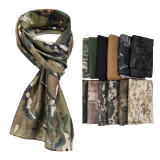 SINAIRSOFT Tactical Camouflage Mesh Scarf Men Women Scarf For Airsoft Sports Hunting CS Face Mask Sabage