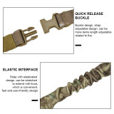 SINAIRSOFT Tactical 2Two Dual Point Sling Adjustable Bungee Hunting Rifle Gun Airsoft Strap