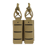 SINAIRSOFT 9mm Double Magazine Pouch Built-in MGA Support Frame Quick Release