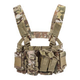 Army Tactical D3 Chest Rig Vest Carrier Armor Harness Rifle Pistol Magazine Pouch CRX Hunting Equipment Accessories 5.56 7.62