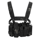 Army Tactical D3 Chest Rig Vest Carrier Armor Harness Rifle Pistol Magazine Pouch CRX Hunting Equipment Accessories 5.56 7.62