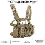 Army Tactical D3 Chest Rig Vest Carrier Armor Harness Rifle Pistol Magazine Pouch CRX Hunting Equipment Accessories 5.56 7.62