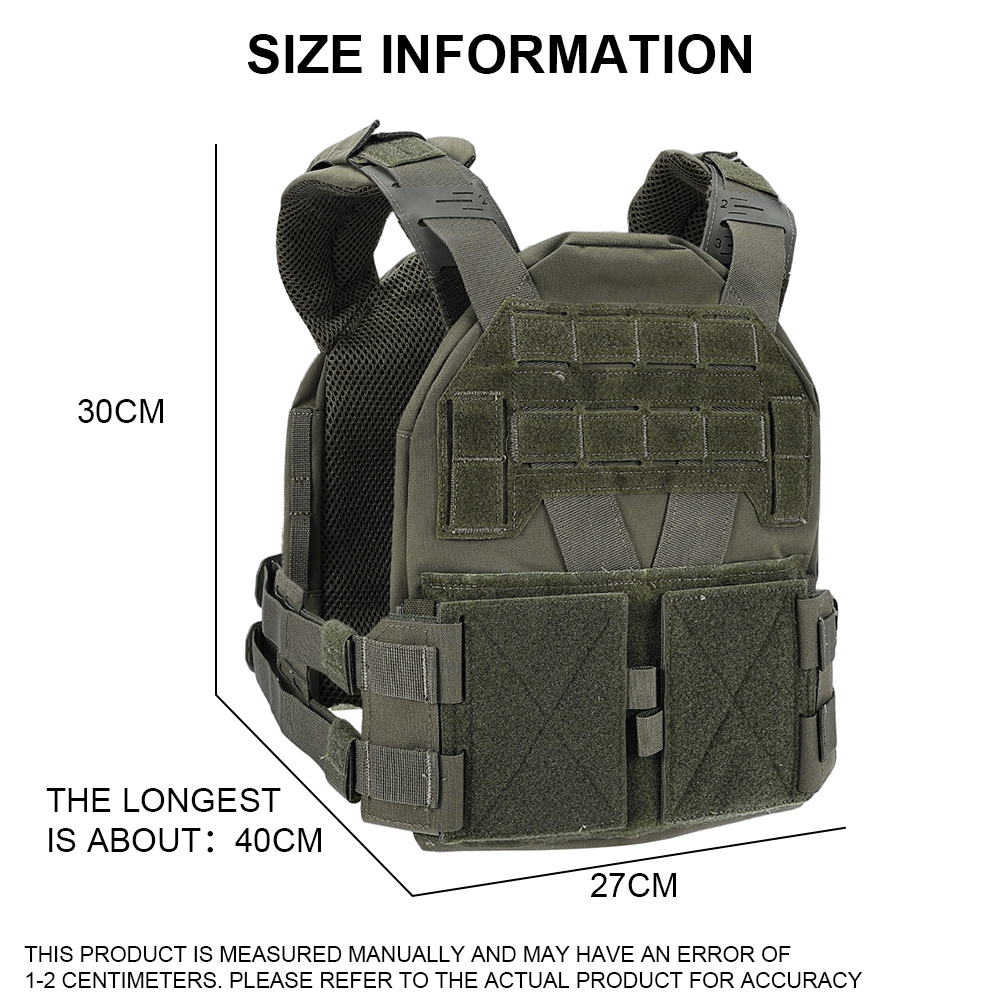 SINAIRSOFT KZ Plate Carrier Tactical Vest Quick Release Low