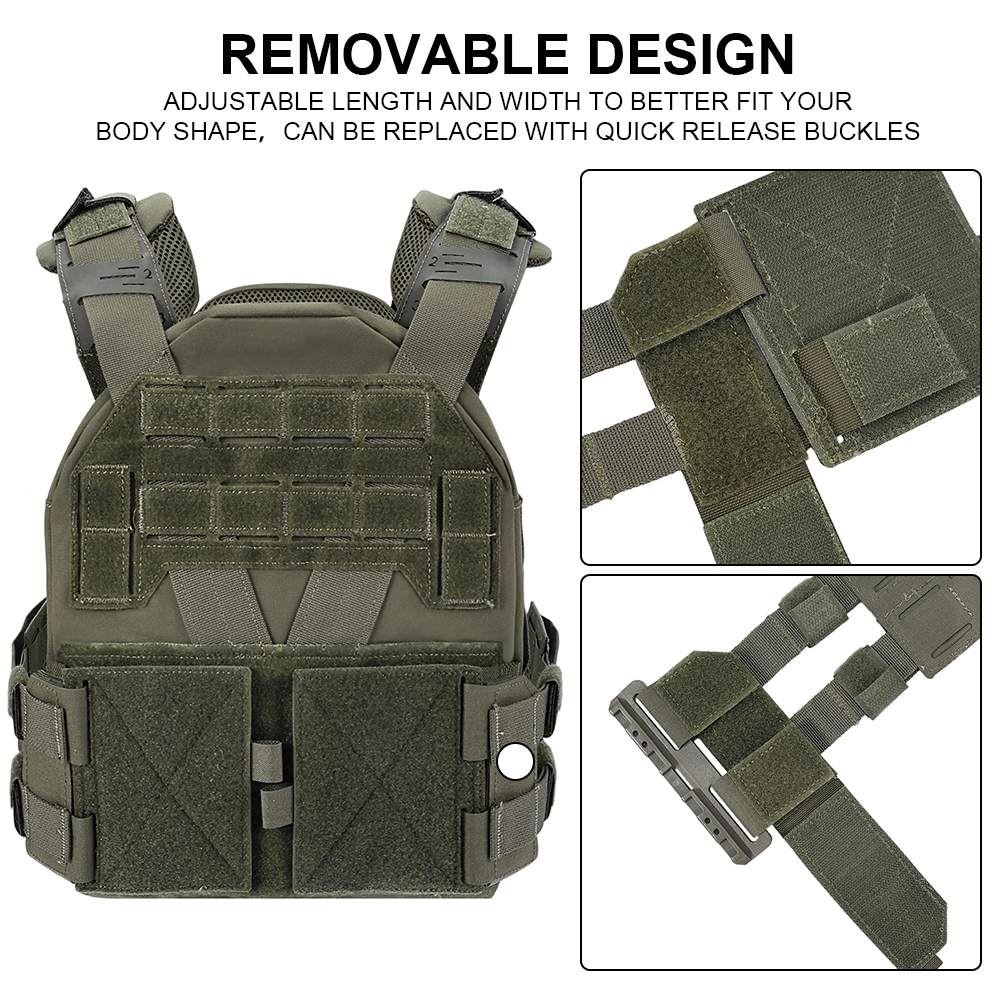 SINAIRSOFT KZ Plate Carrier Tactical Vest Quick Release Low